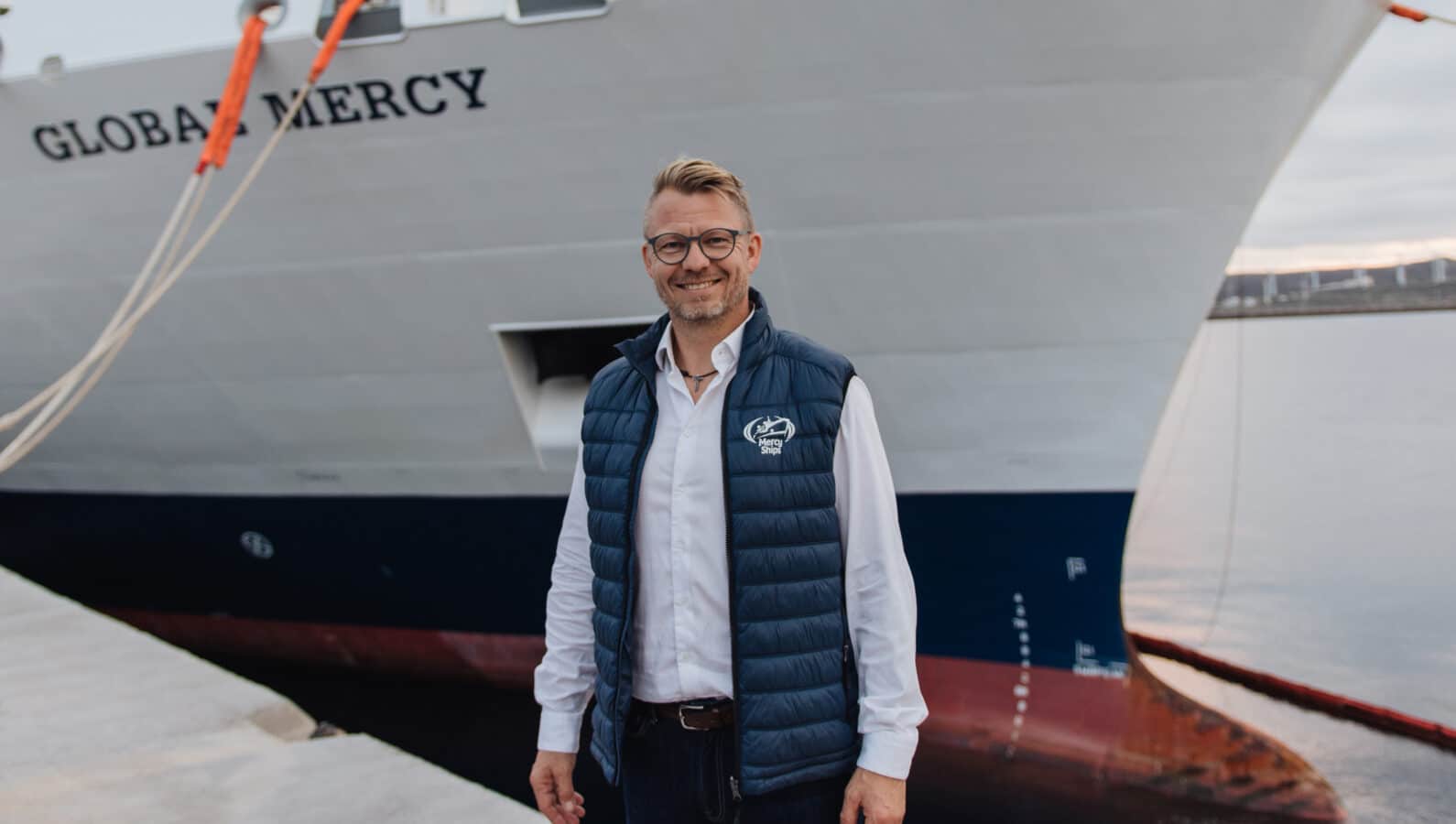 Martin Aarflot, daglig leder i mercy Ships Norge
